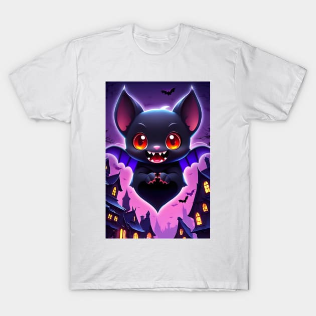 Kawaii Vampire Bat T-Shirt by Spaceboyishere